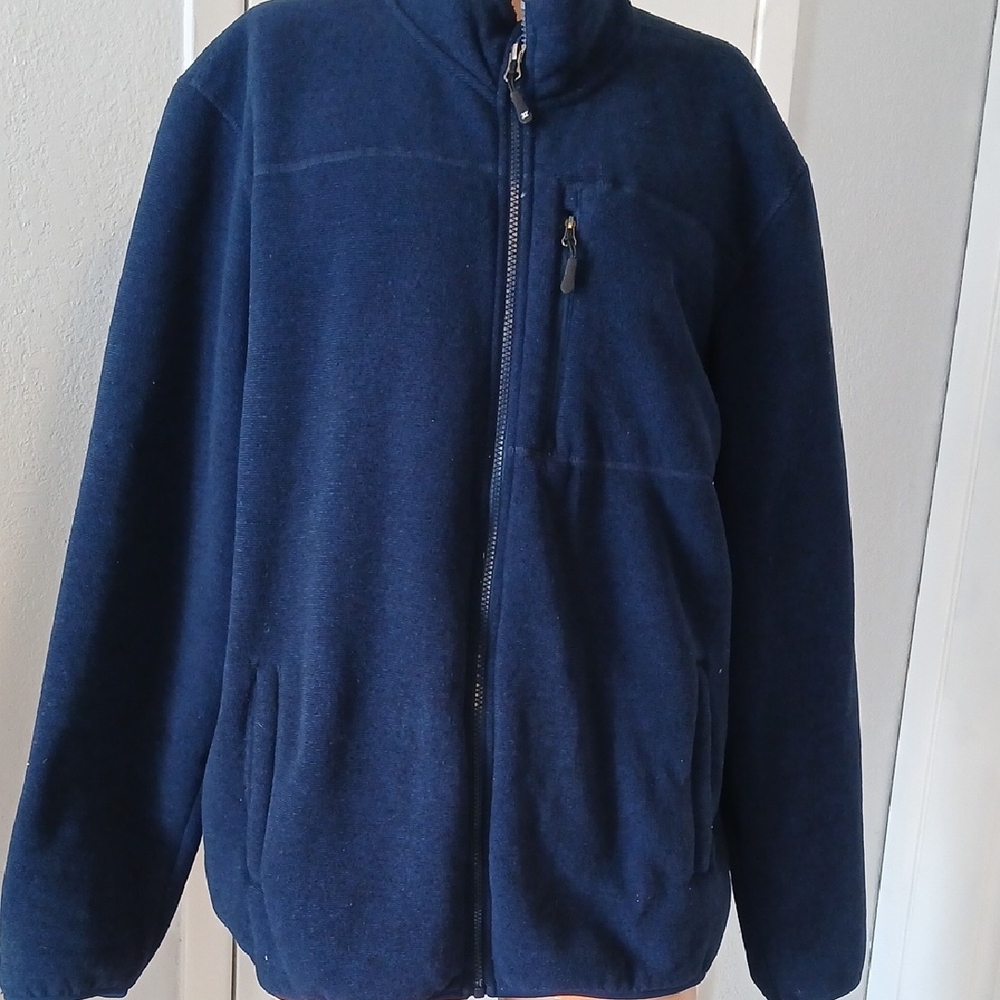 32 Degrees Men's Dark Blue Zip-Up Sweater